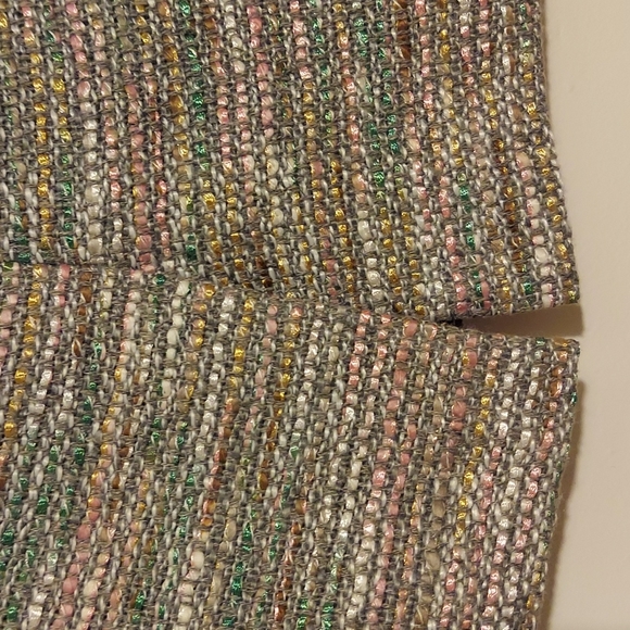 Ann Taylor Multicolored Tweed Boucle Knit Pencil Skirt Size 0 Grey - Picture 7 of 13